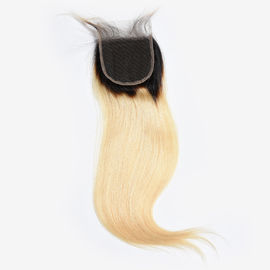 Китай человеческие волосы ранга 100% цвета 1б/613 9а бразильского закрытия шнурка волос 4кс4 прямые чистые поставщик