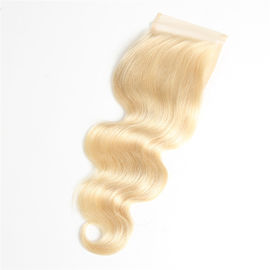 Китай Человеческие волосы белокурых волос младенца закрытия шнурка объемной волны цвета #613 бразильские реальные поставщик