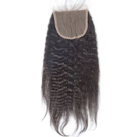 Китай Закрытия человеческих волос закрытия шнурка 4кс4 волос чернота перуанского свободного Партинг естественная поставщик