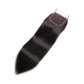 Китай Закрытие шнурка естественной девственницы цвета индийское прямое с выглядеть пачек волос естественными с кожей поставщик