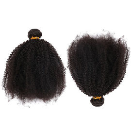 Китай Человеческие волосы девственницы Кинкы вьющиеся волосы Афро бразильские связывают естественный черный цвет никакой путать поставщик