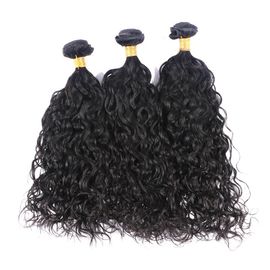 Китай Уньпросессед бразильские человеческие волосы волны воды 100, естественные черные пачки вьющиеся волосы  поставщик