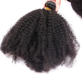 Китай Вьющиеся волосы перуанского человеческого Афро Кинкы связывает естественный цвет никакой химический запах поставщик