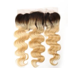 Китай Покрасьте волосы смешанные Омбре цвета 1Б/613 бразильские 13инч ухом 4инч к закрытию Фронтал шнурка уха поставщик