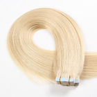 Китай Самая светлая белокурая реальная лента человеческих волос #60 в текстуре расширений прямой компания
