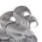 Пачки человеческих волос девственницы индийские, серые волосы Омбре связывают конец 2 тонов полный поставщик