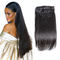 Покрасьте зажим черных волос #1 в частях расширения человеческих волос зажимов человеческих волос толстых 7 14 бразильского поставщик