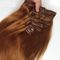 Зажим утка машины человеческих волос девственницы полных надкожиц бразильский перуанский в цвете Брауна расширения волос поставщик