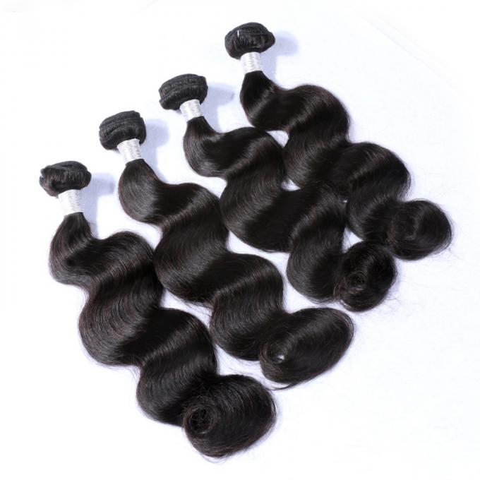 Естественные черные перуанские утки волос девственницы объемной волны 100% человеческих волос первоначальные