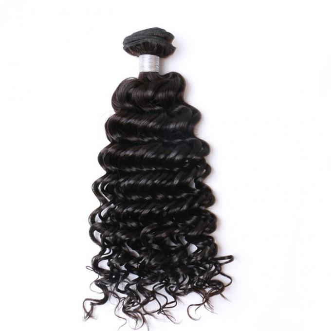 Бразильские пачки Веаве волос, человеческие волосы 100 волосы 3 пачек общаются с закрытием