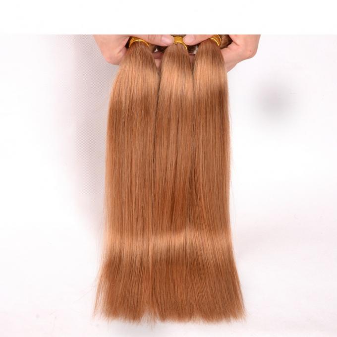 Материал волос прямых бразильских волос цвета #30 сырцовый можно завить 12" до 26" шелковистая нежность полинянная свободно