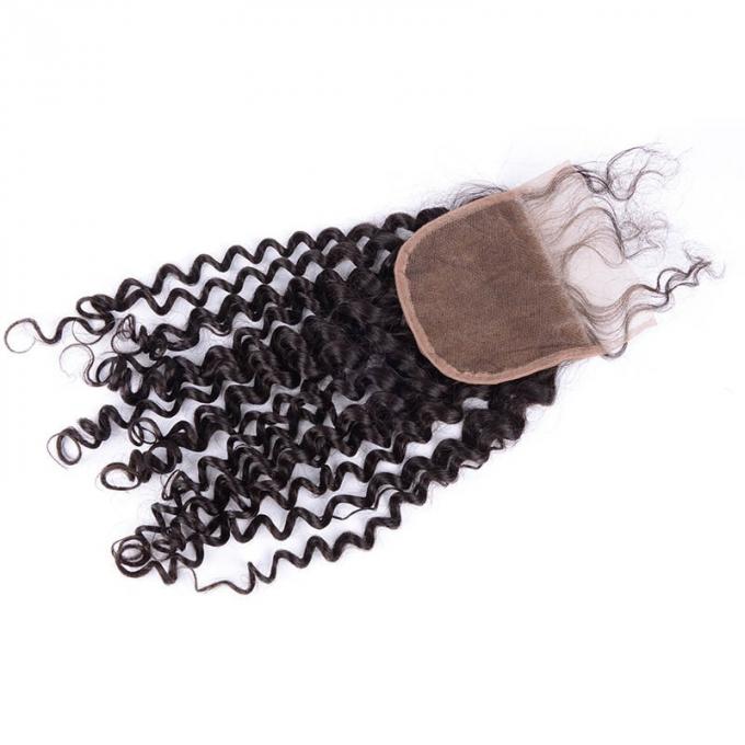 Перуанские Кинкы курчавые парики фронта шнурка человеческих волос не обрабатывали во всю длину