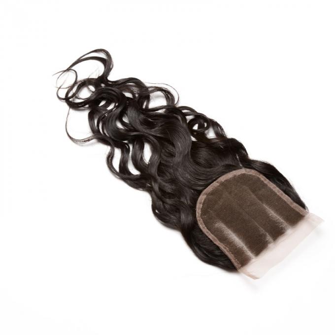 4"» ранг волны 8А закрытия шнурка человеческих волос волос Ремы бразильянина девственницы С4 естественная