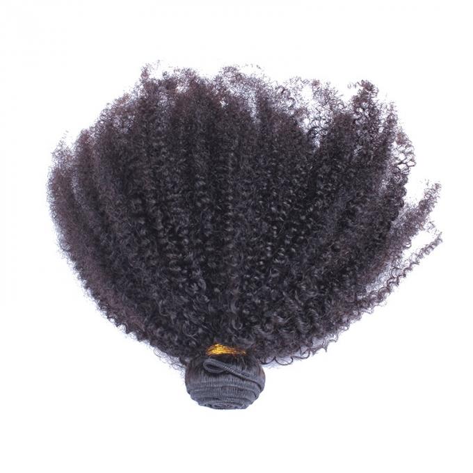 Вьющиеся волосы Афро Кинкы отсутствие линять, отсутствие запутывая расширений человеческих волос 100% бразильских 