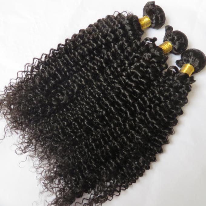 Волосы Уньпросессед человеческого Афро волос девственницы Кинкы курчавые чистые бразильские связывают естественный цвет