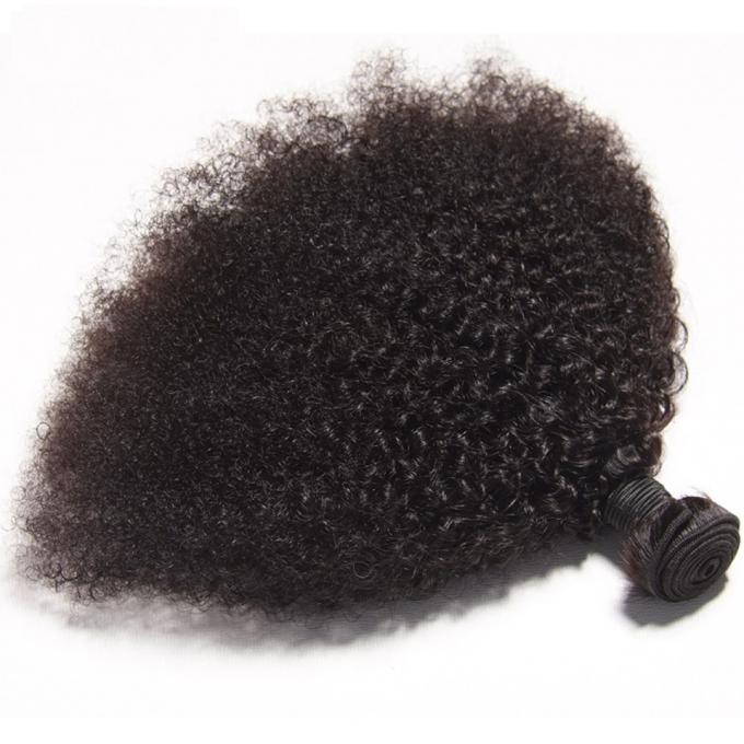 Афро волос девственницы ранга 7А вьющиеся волосы Уньпросессед человеческого перуанского Кинкы для чернокожих женщин