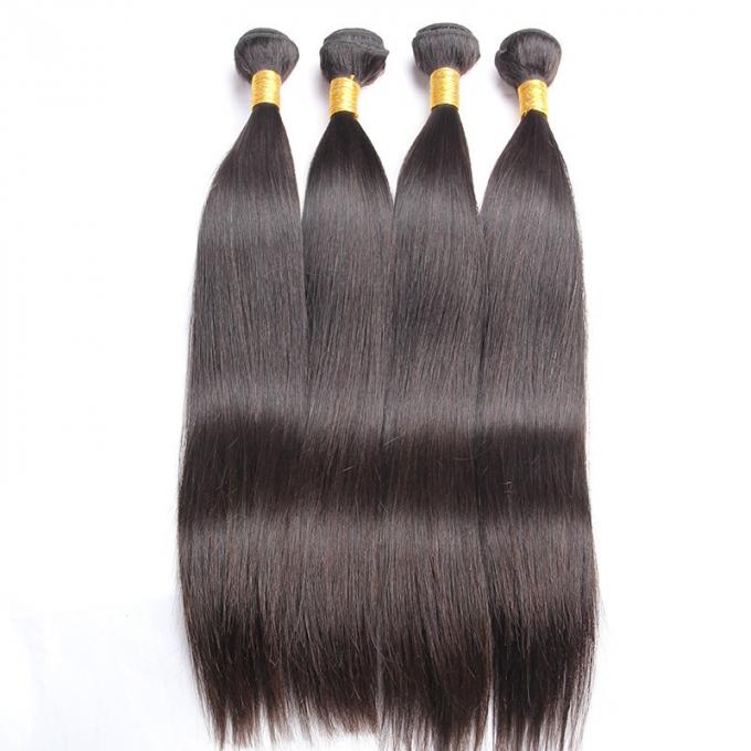 Шелковистые ровные перуанские прямые волосы связывают уток 300 граммов с закрытием шнурка