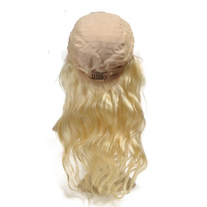 Курчавый цвет париков #613 фронта шнурка человеческих волос Глуэлесс с плотностью 130%