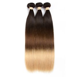Веаве волос Омбре 3 тонов бразильский, шелковистые прямые расширения волос Омбре реальные