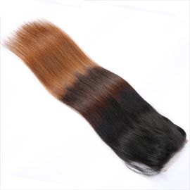 Закрытие 30-50г шнурка волос девственницы естественного закрытия шнурка цвета тона 3 прямого свободное линяя