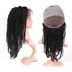 Средний размер для чернокожих женщин, плотность полных париков человеческих волос шнурка курчавых 130%