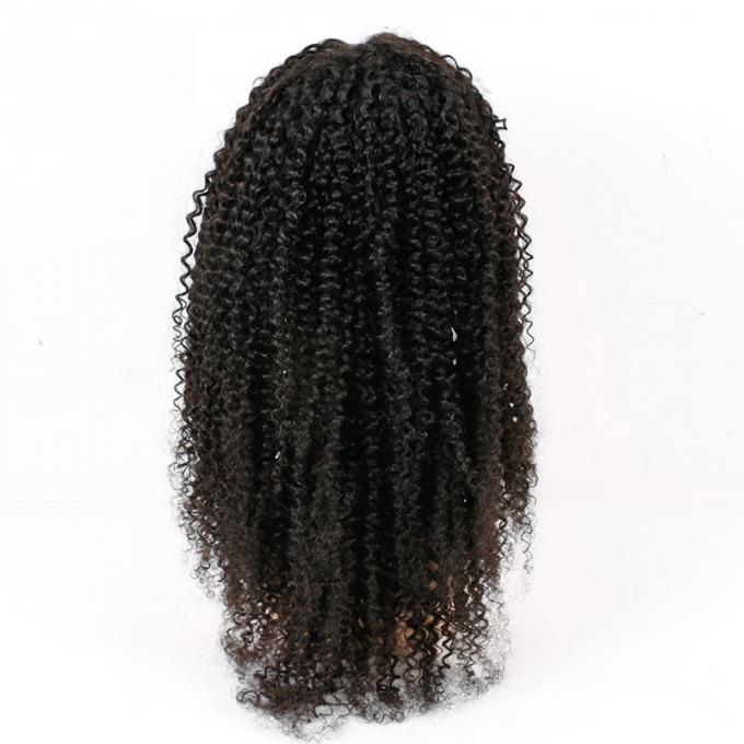 Кинкы курчавые передние парики шнурка, шнуруют переднюю полную ранг человеческих волос 8А париков