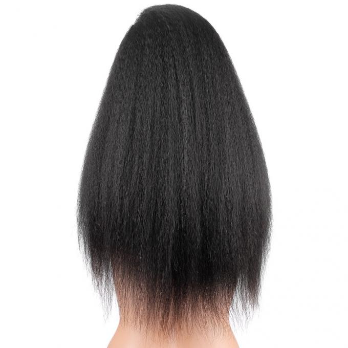 Прямые Яки сырцовых париков человеческих волос шнурка фронта волос девственницы Кинкы приглаживают и блеск