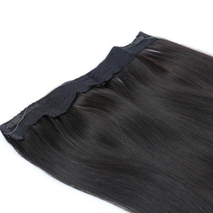 Сальто в шнурке расширения волос венчика цельном установленном черном с зажимом провода рыб в расширении человеческих волос