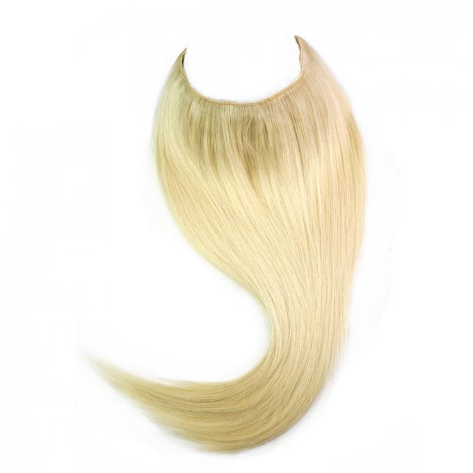 Сальто венчика бразильских человеческих волос девственницы цельное в цвете 120Грам расширения #613 волос белокуром